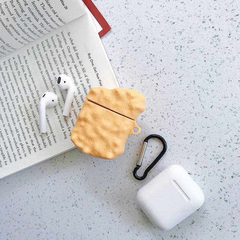 Silicone AirPods case cover with cartoon animal design in multiple colour options