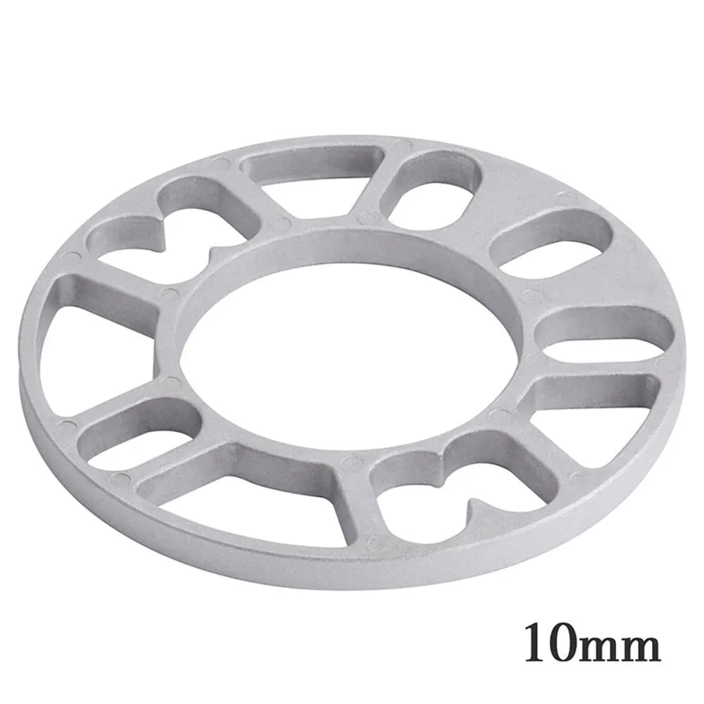 Aluminium wheel hub widening spacer gasket for automotive brake clearance in multiple thicknesses