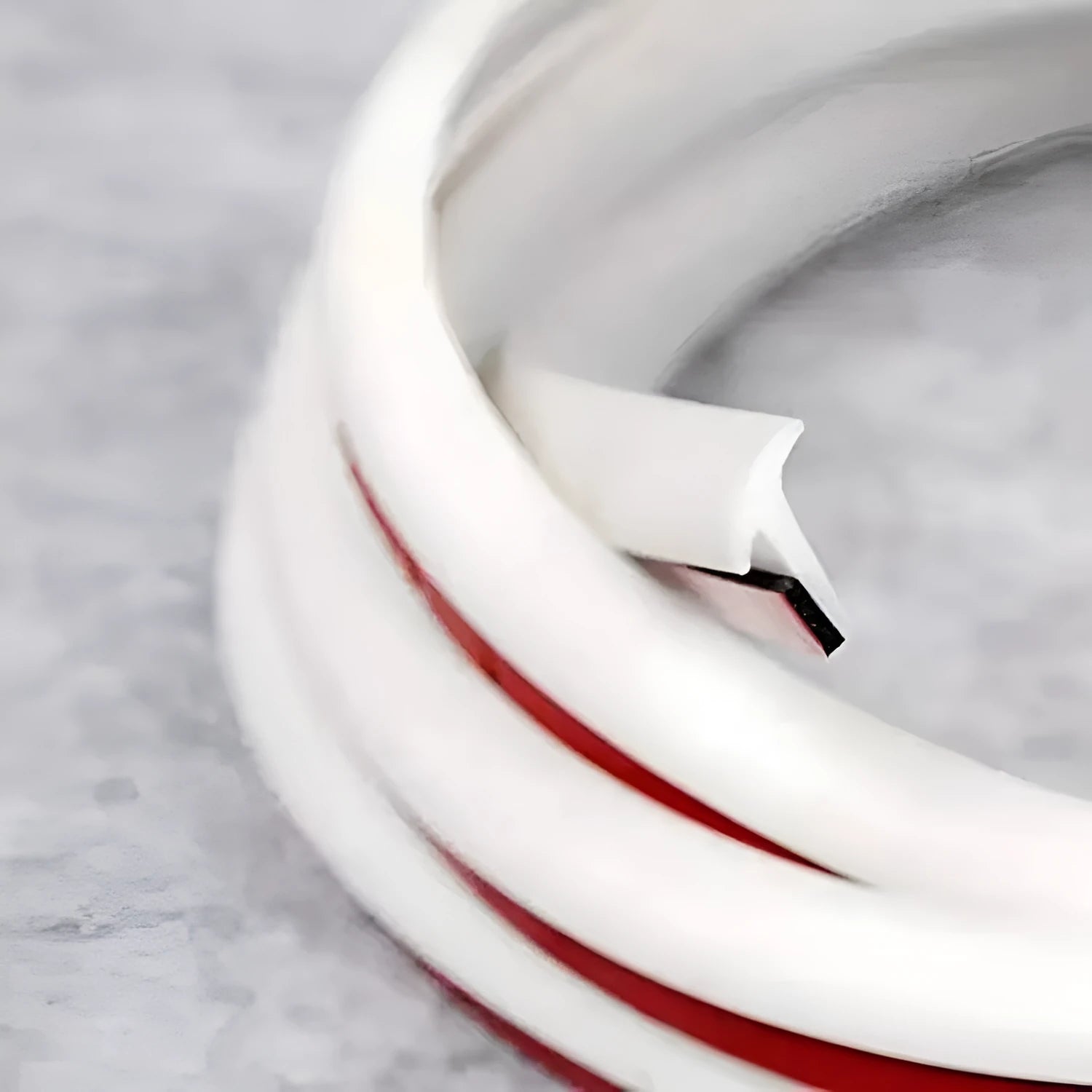 Black and white TPE rubber seal strip roll for automotive bumper and door gap filling