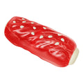 Primary colour plastic toothbrush-shaped dog chew toy for aggressive chewers