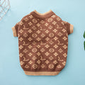 Wool dog sweater in European American style for autumn and winter wear