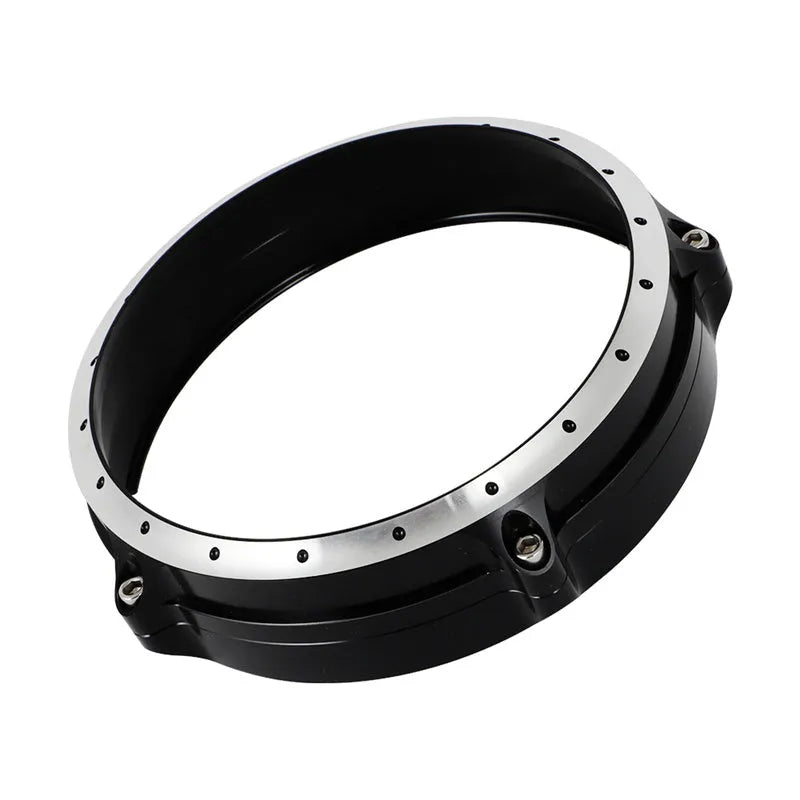 Black CNC aluminium headlamp cover protective frame for BMW R nineT Scrambler motorcycle