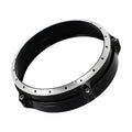 Black CNC aluminium headlamp cover protective frame for BMW R nineT Scrambler motorcycle