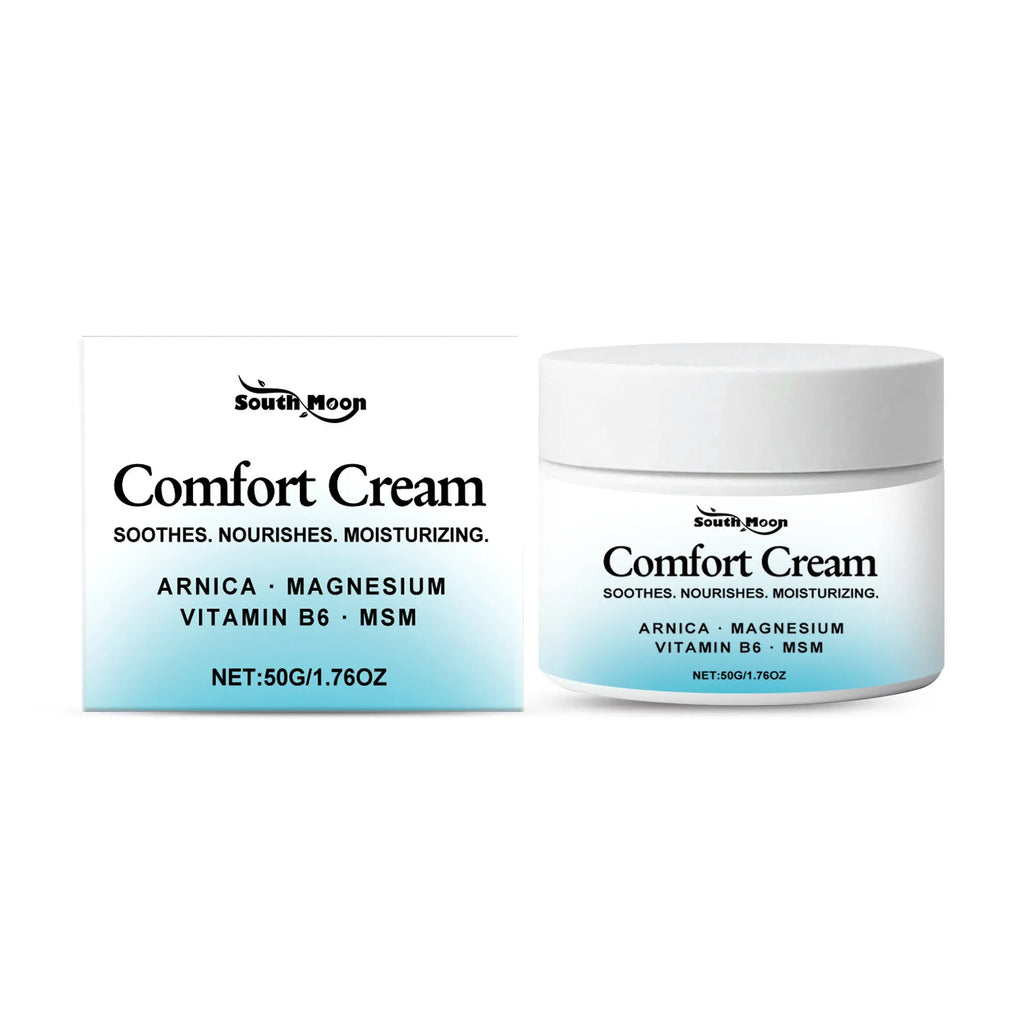 50g moisturising cream in square white container measuring 5x5cm