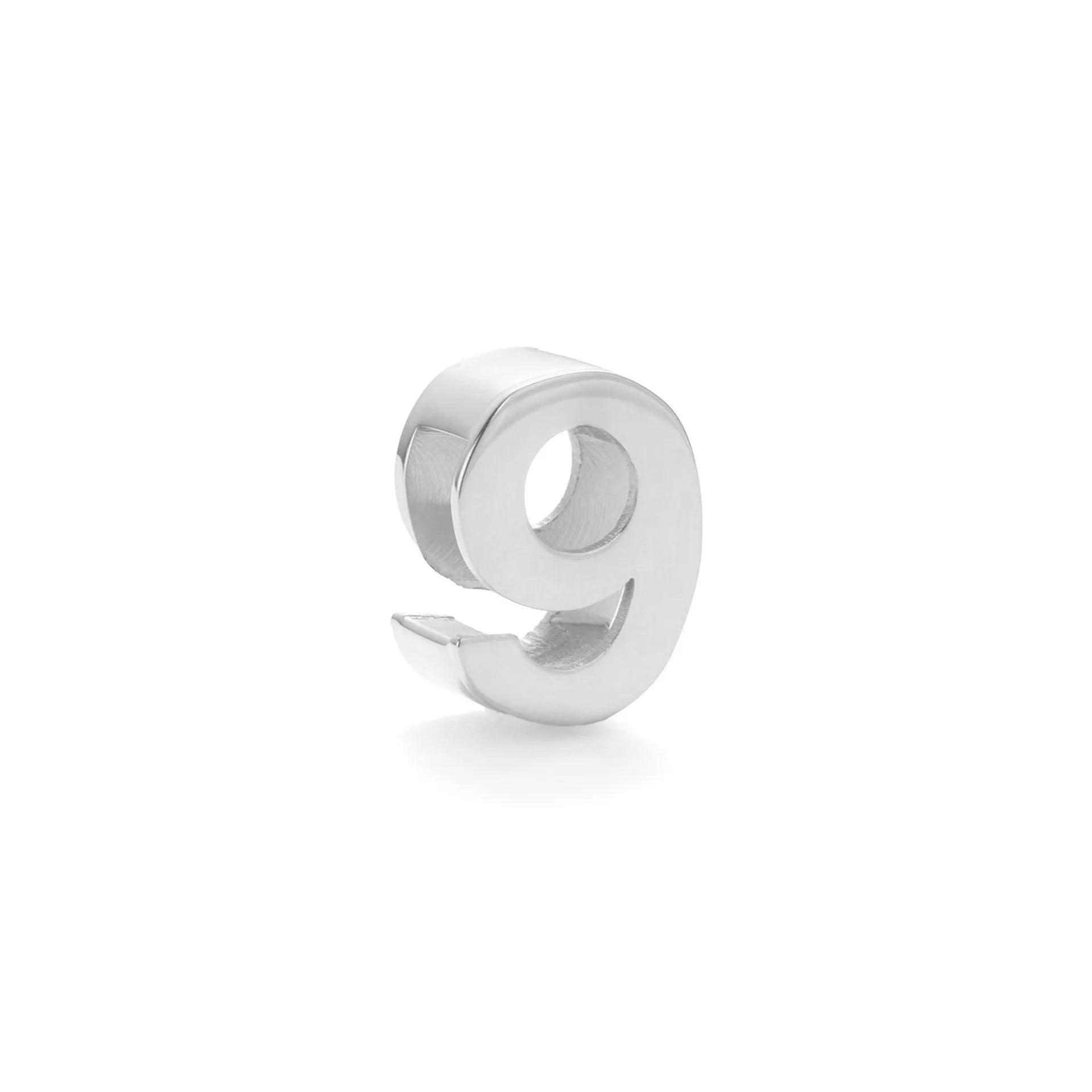 Gold titanium steel necklace with a letter A charm on a 40.5cm chain.