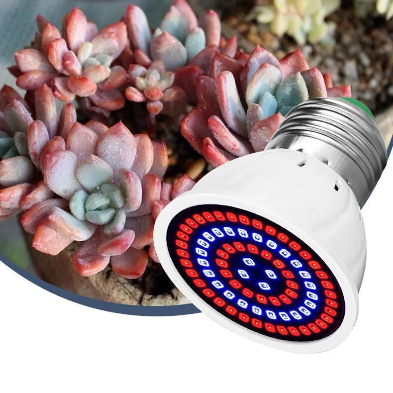 White LED plant growth lamp with 80 beads for indoor potted plant lighting