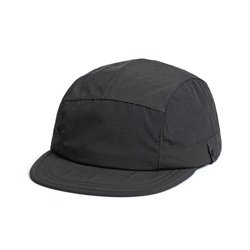 Polyester dome crown sun hat in multiple colours, sized M for 56-58cm head circumference.