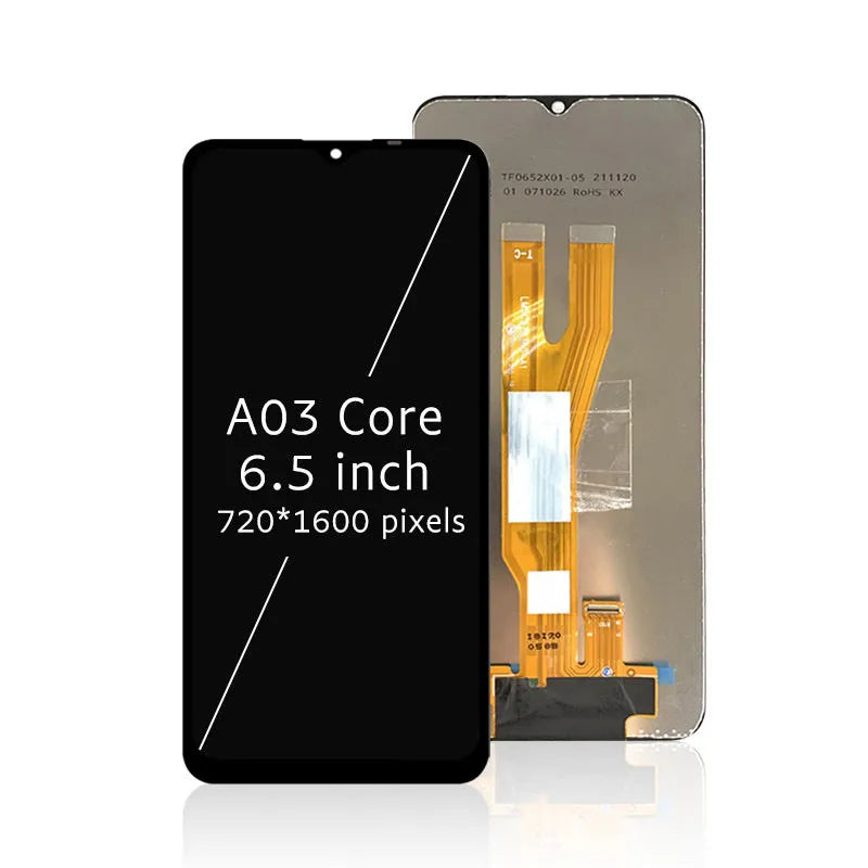 Samsung A03 Core mobile phone LCD screen assembly with capacitive touchscreen