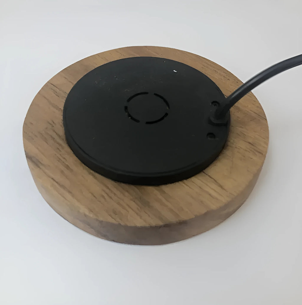 60mm round embedded wireless charger for desks and tables with 10W fast charging