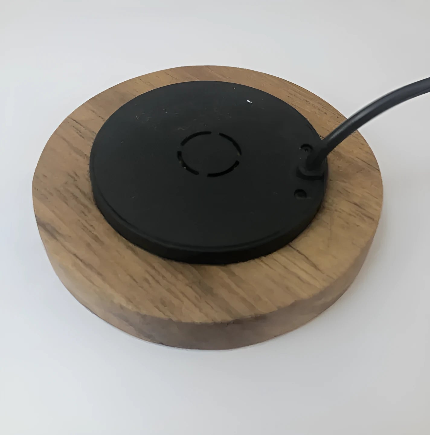 60mm round embedded wireless charger for desks and tables with 10W fast charging