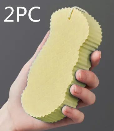 3D fish scale pattern bath sponge in light blue colour showing textured exfoliating surface