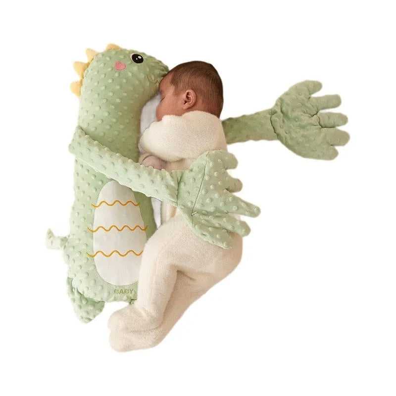 Soothing Baby Sleeping Pillow Animal Doll with Long Life Edition Design Plush Companion for Infants 0-3 Years in Dinosaur Moore Rabbit Big White Geese or Deer Colour Options Graphic Customisation Available