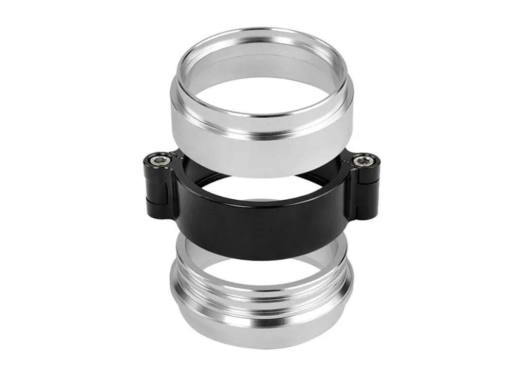 Aluminium fixed movement clamp for car exhaust modification in three colour options
