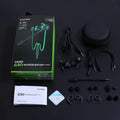 Shuangmai wired in-ear computer gaming headset in black, green, or red with short 1.5cm cable
