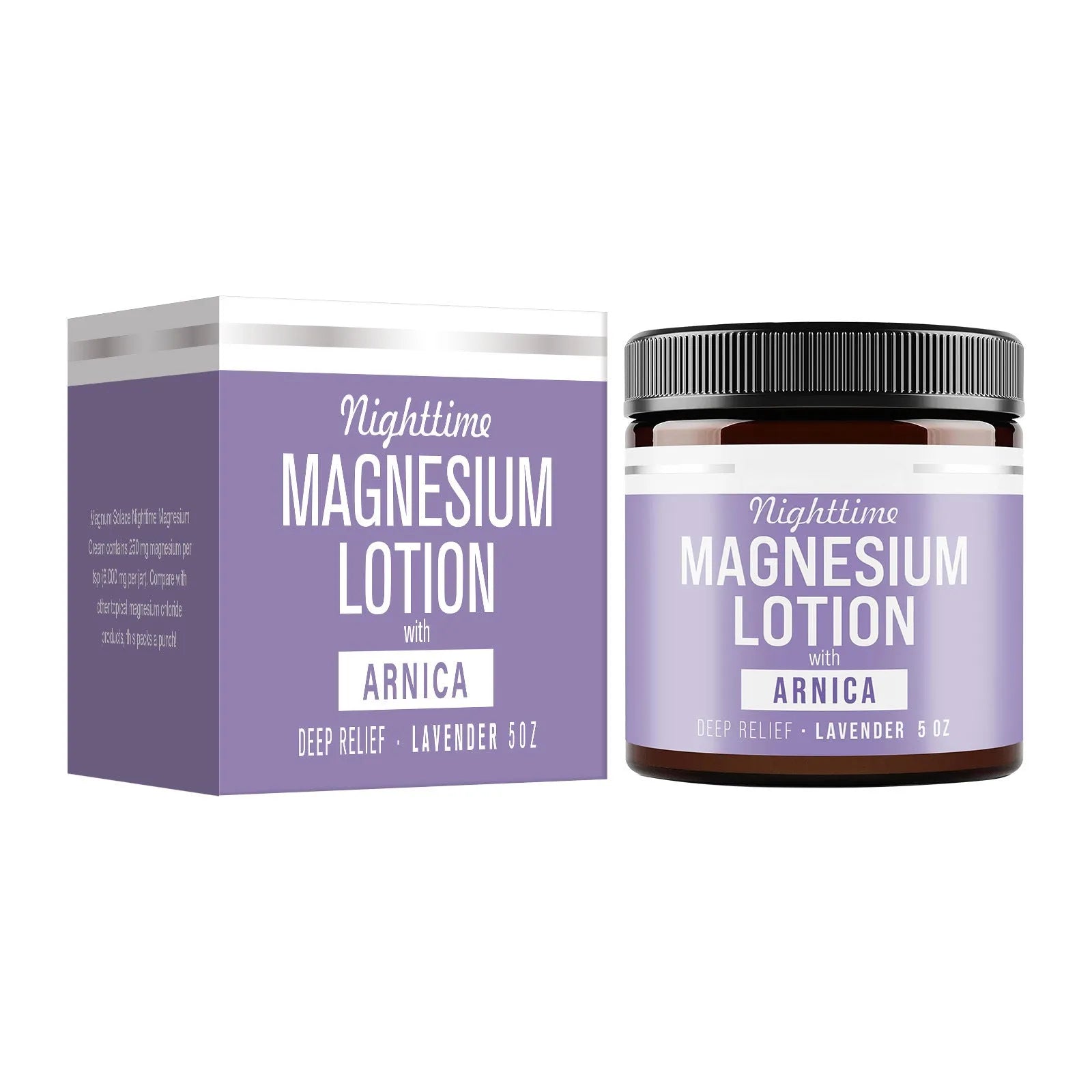 150ml jar of magnesium body butter cream with shea butter extract