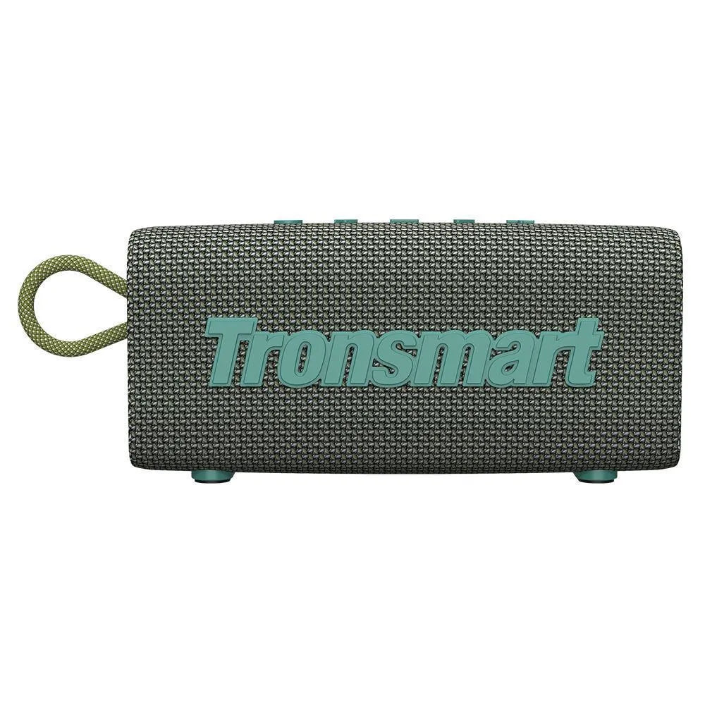 Waterproof portable Bluetooth speaker in multiple colours including blue, black, red, grey, camouflage, and orange