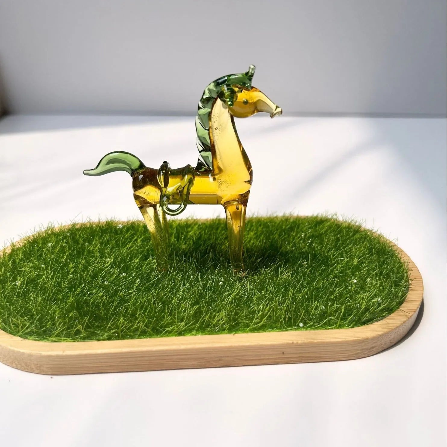 Coloured glaze horse office decoration in modern simplicity style