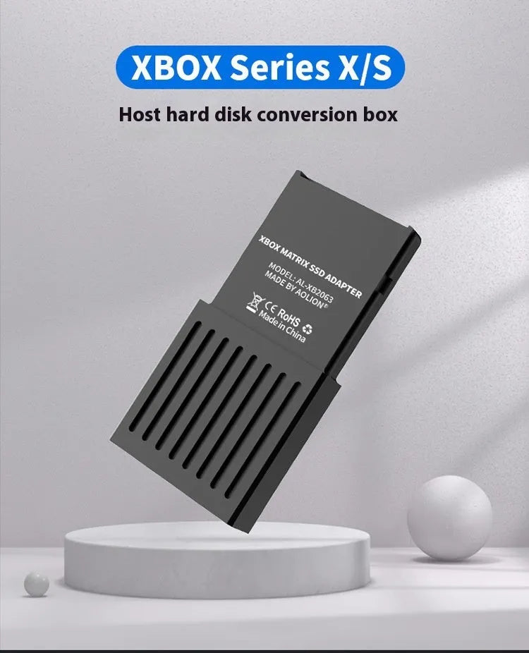 Aluminium hard disk switching box for Xbox Series S and X consoles with CFexpress to M.2 SSD interface