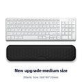 Memory cotton wrist pad for computer use in black or grey with cloth or leather options