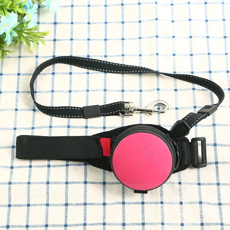 3 metre automatic retractable dog lead in six colour options with lockable brake