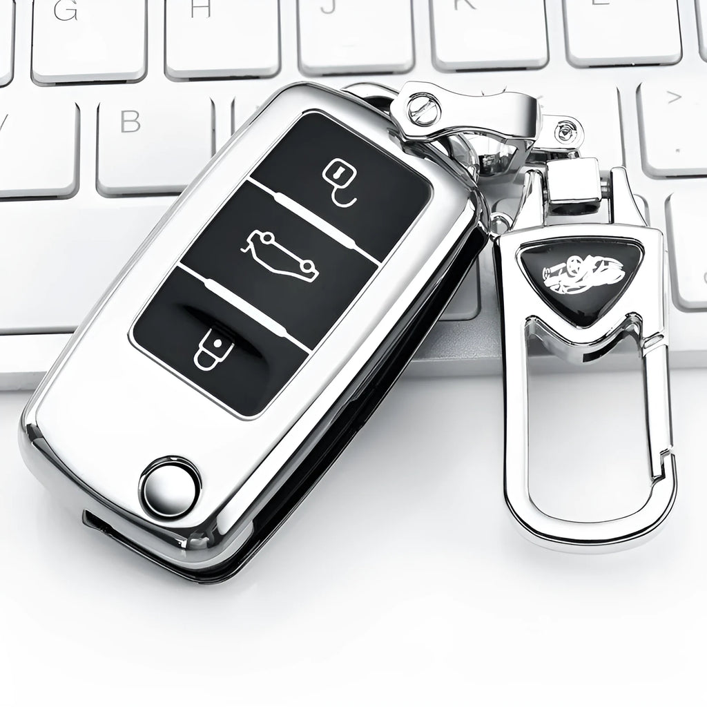 VW car key case buckle set in TPU material for Volkswagen Model A folding keys