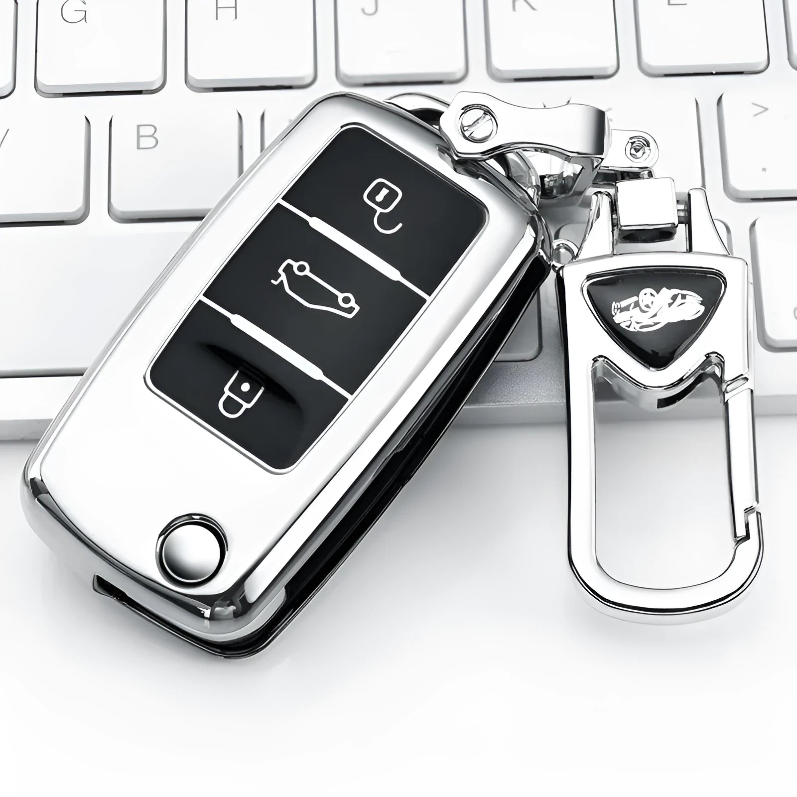 VW car key case buckle set in TPU material for Volkswagen Model A folding keys