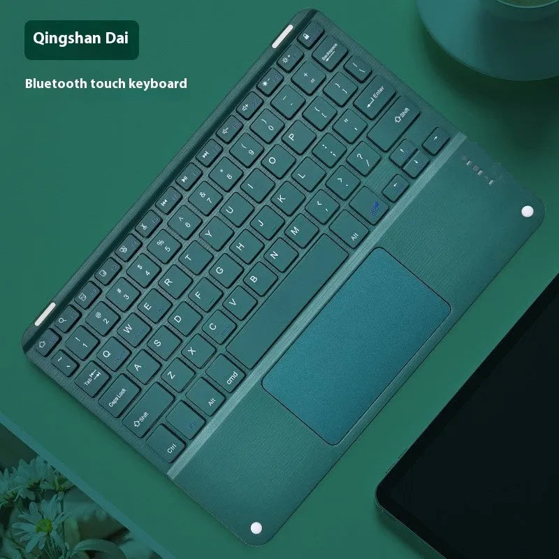 Square Hat Touch Bluetooth wireless charging keyboard with full colour backlight in multiple colour options
