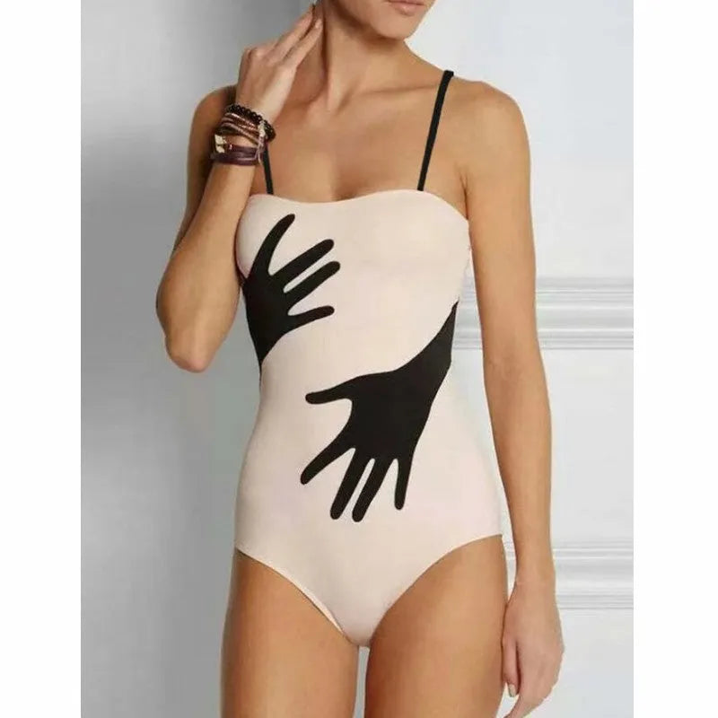 Women's two-piece bikini swimsuit with gauze skirt in polyester fabric