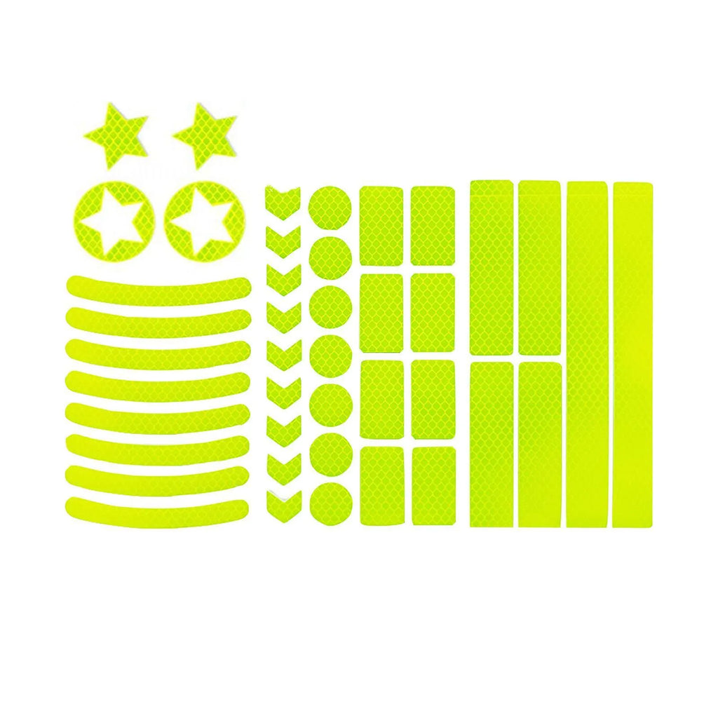 Bicycle reflective grid pattern warning tape showing geometric design and colour options