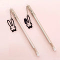 0.38mm gel pen with paper crane or rabbit pendant decoration, 17cm plastic construction