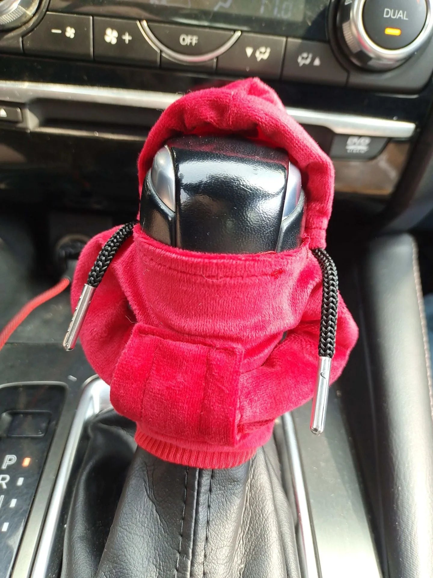 Pure cotton knitted car gear lever decoration in six colour options on manual transmission gear stick