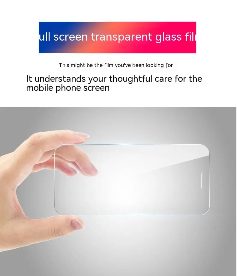 HD tempered glass screen protector for Samsung mobile phone on a table