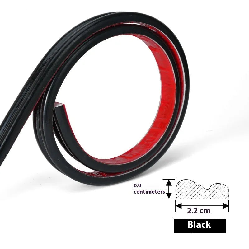 Flexible PVC wall shaping frame with self-adhesive backing shown in four colour options