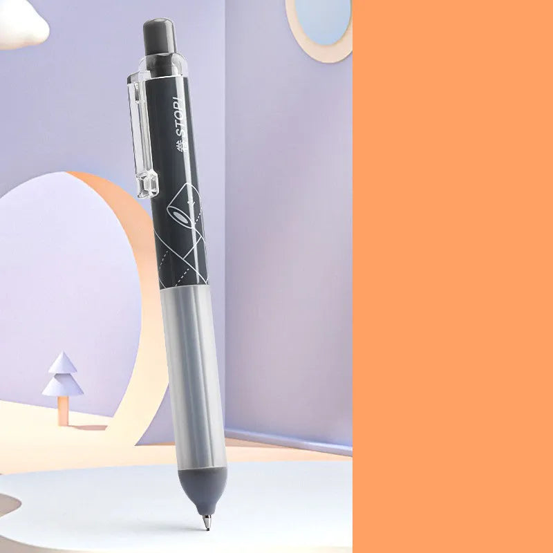 0.5mm mechanical pencil with cloud grip in black and white colours