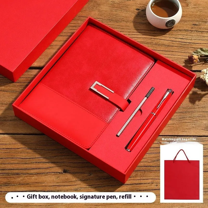 A5 soft leather notebook with PU cover and wood-free paper in choice of five colours