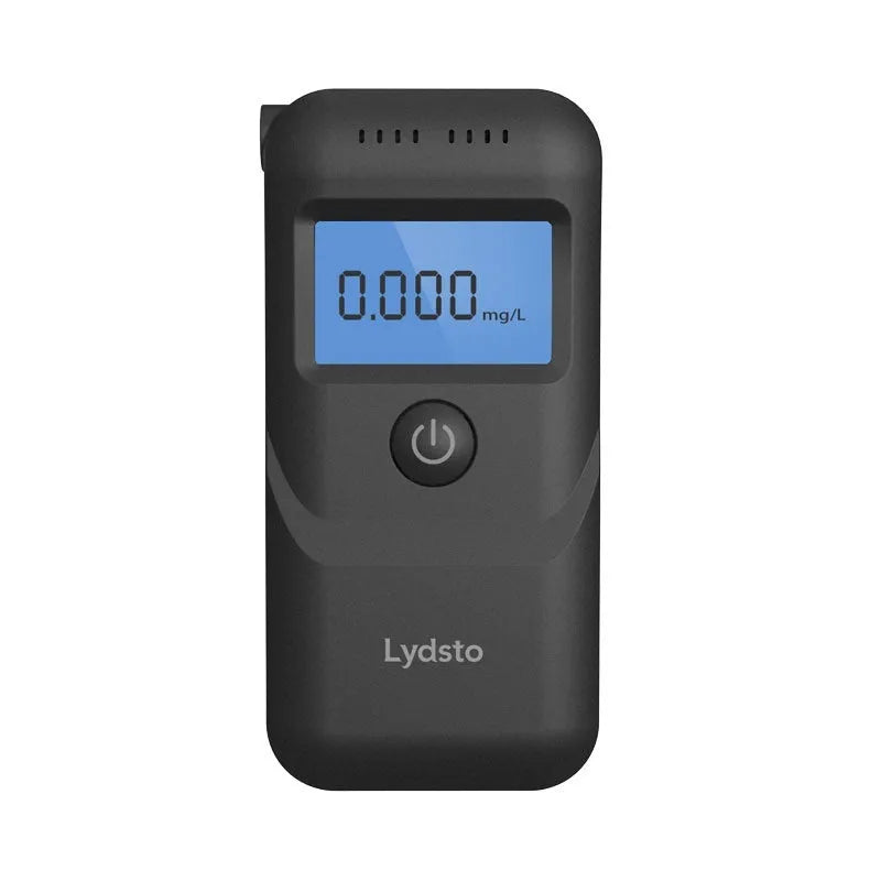 Black household alcohol tester HD-JJCSY01 for breath checking and drunk driving detection