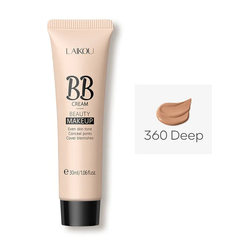 Natural Makeup Hose BB Cream 30ml tube with nine skin tone shade options showing concealer properties