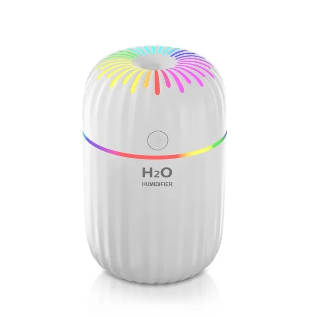 Fireworks-themed USB desktop humidifier in white colour with 300ml water tank