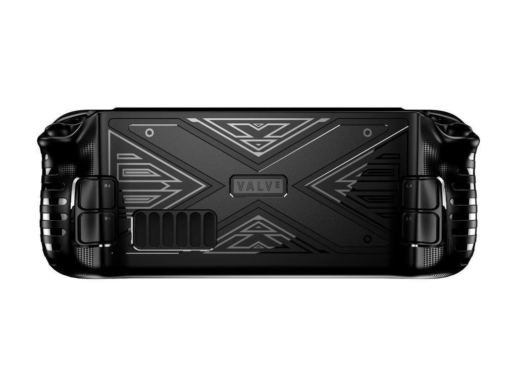 TPU protective cover for Steam Deck game console in black, blue, and red colour options