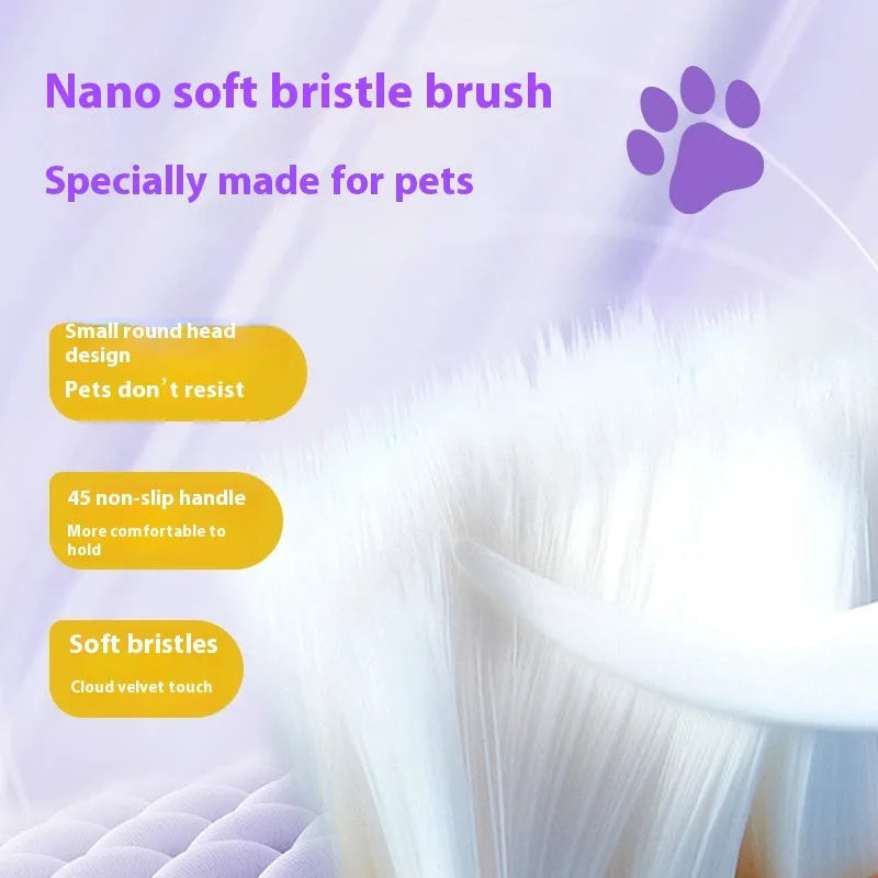 White and blue pet toothbrush pen for dog and cat teeth whitening and tartar cleaning