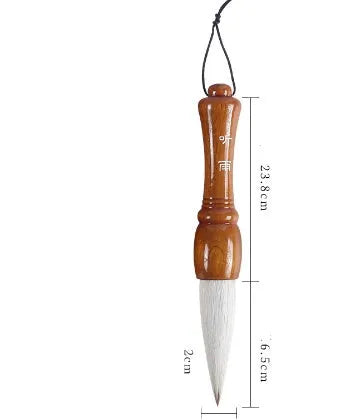 Large traditional Chinese calligraphy brush with mixed wolf and sheep hair bristles for wrist painting