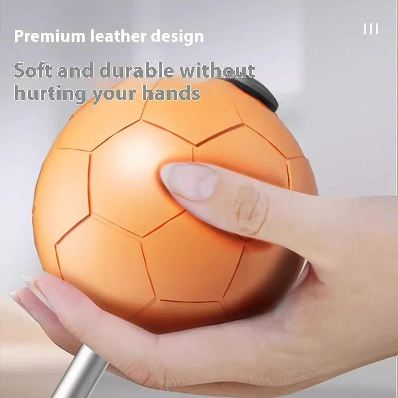 Vertical roly-poly boxing reaction ball with weighted base and focus mitts in orange and grey colours