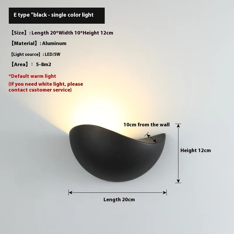 Black and white bird's nest design LED courtyard lamp with IP65 waterproof rating and aluminium alloy construction