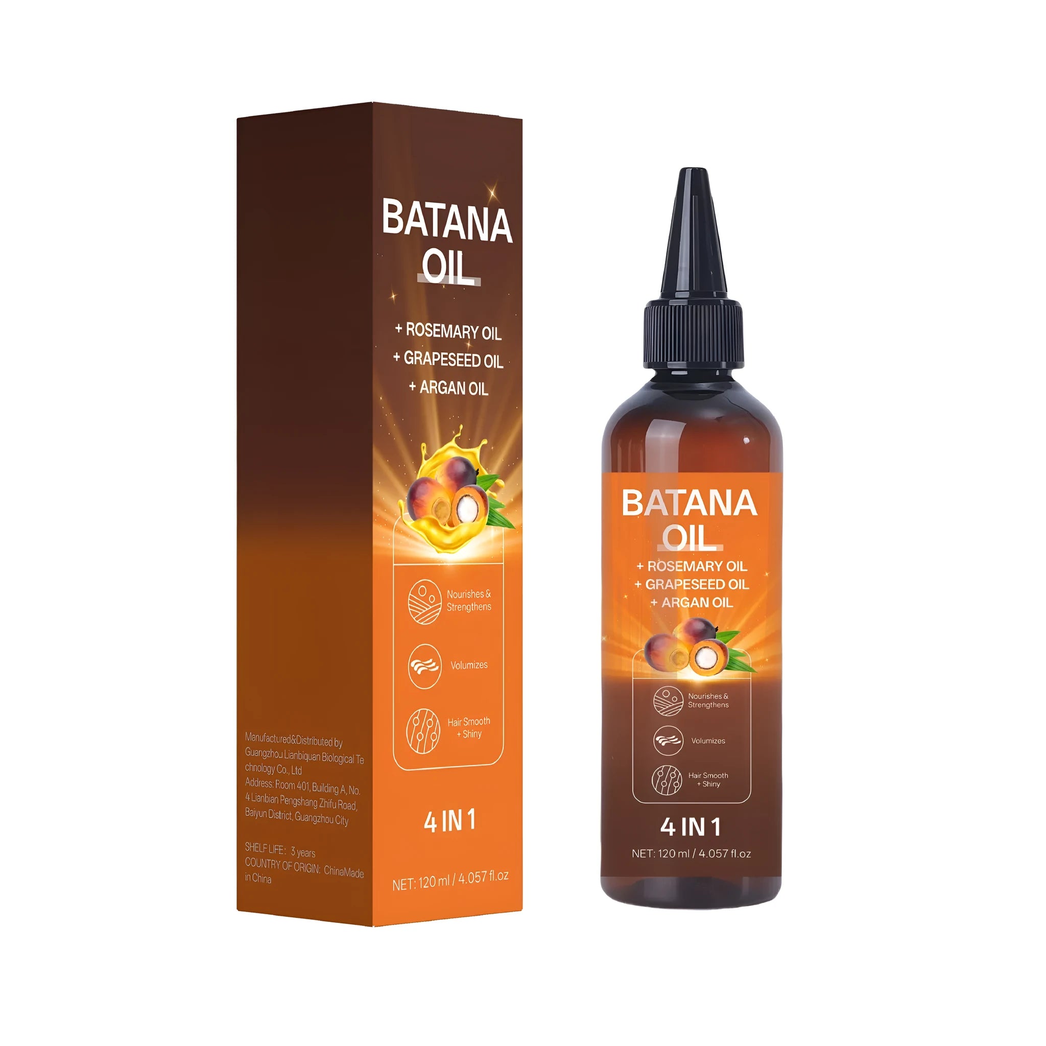Batana styling cream treatment oil in 40mm x 40mm x 159mm packaging for hair care