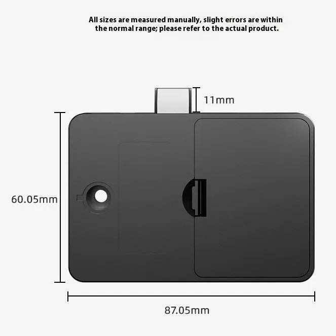 F079 punch-free invisible drawer lock with keys on white background