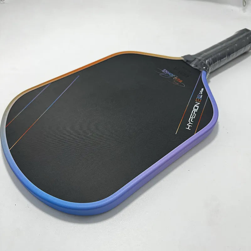 Aurora multicolor Hyperion 3s patterned pickleball racket with T700 carbon fibre face