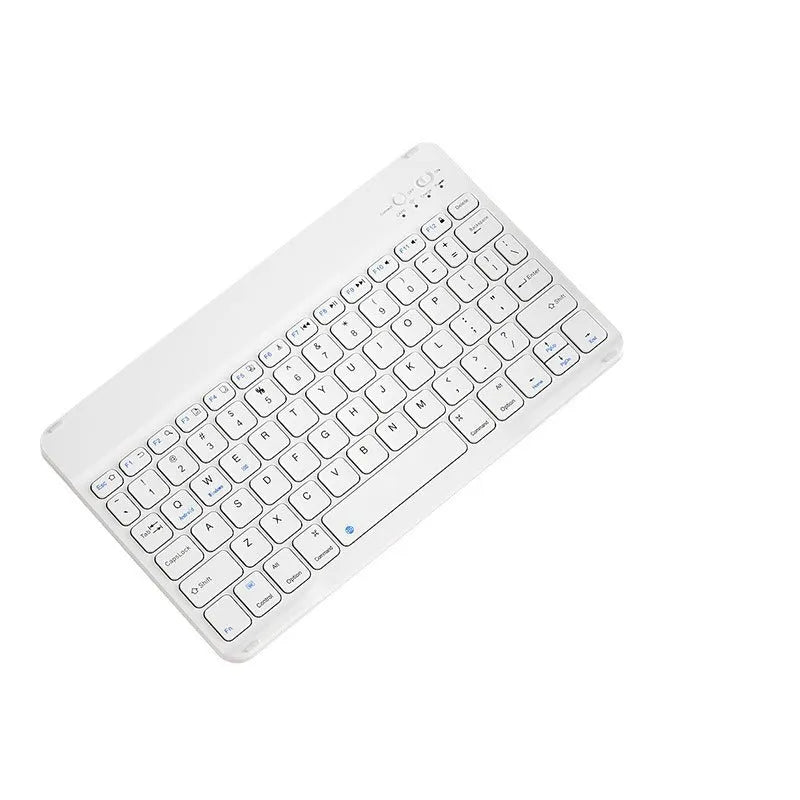Compact Bluetooth keyboard for tablet with 78 keys in elegant white colour option