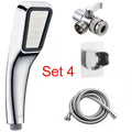 Orange hand-held pressurised shower set with rain function for home bathrooms