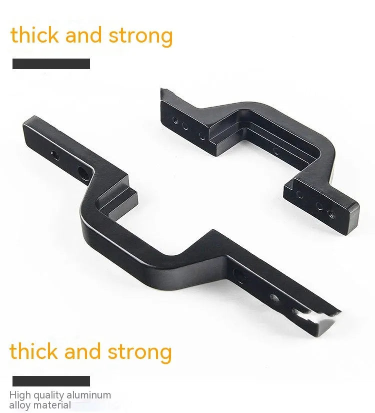 Black aluminium alloy reversing light mounting bracket for Jeep Wrangler vehicles