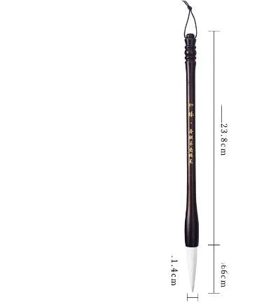 Large traditional Chinese calligraphy brush with mixed wolf and sheep hair bristles for wrist painting